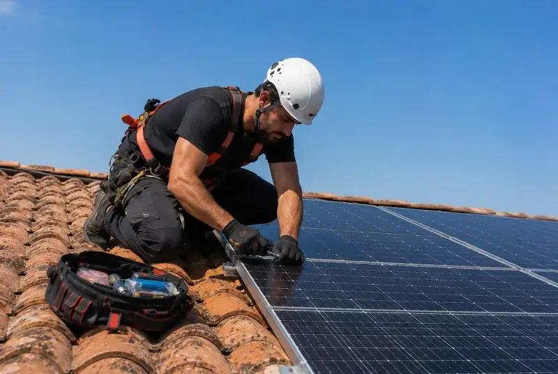 Maintenance et monitoring de panneaux solaires à Brussieu